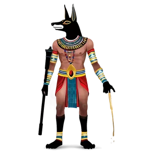 Anubis In Traditional Costume Png 06272024 PNG image