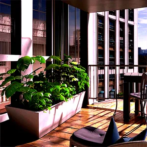 Apartment Balcony Garden PNG 99
