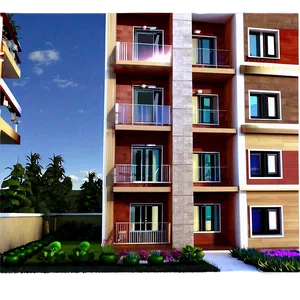 Apartment Building Exterior PNG Uuj