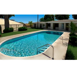 Apartment Complex Pool PNG 05242024