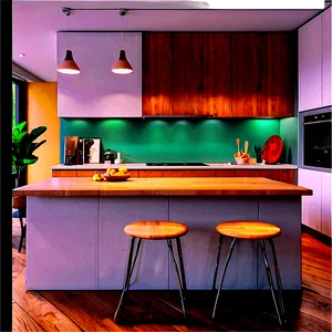 Apartment Kitchen Decor PNG Eng