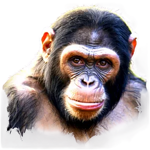 Ape Face Closeup Png Qko PNG image