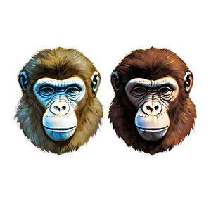 Ape Illustration Png 06262024 PNG image