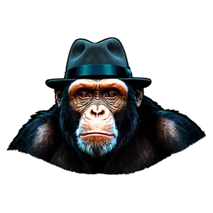 Ape In Hat Stylish Png 41 PNG image