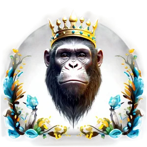 Ape King Crowned Png Klj PNG image