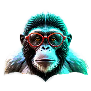 Ape With Glasses Smart Png 71 PNG image