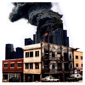 Apocalyptic City Destruction PNG 53 PNG