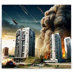 Apocalyptic City Destruction Png Lcj53 PNG image