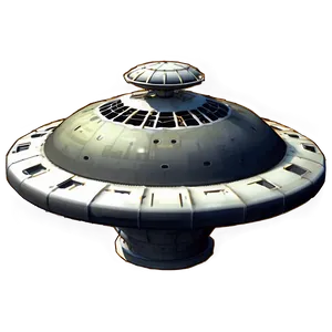 Apocalyptic Flying Saucer Arrival PNG Uwn90 PNG