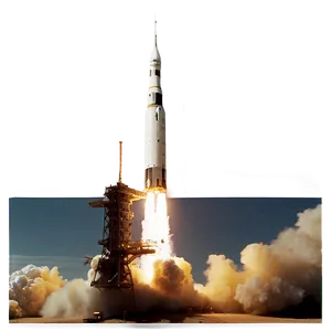 Apollo 11 Historic Launch PNG Mot8 PNG
