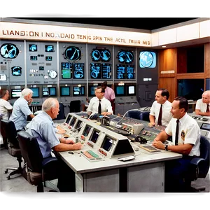 Apollo 11 Mission Control PNG 06242024 PNG