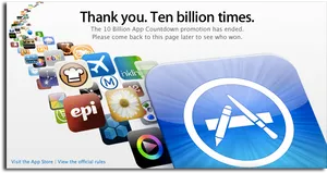 App Store10 Billion Thank You PNG image