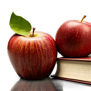 Apple And Book PNG Pcr PNG