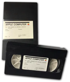 Apple Computer V H S Tape PNG image