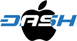 Apple Dash Logo Combination PNG image