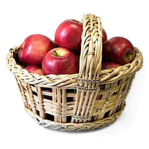 Apple Fruit Basket PNG 06262024