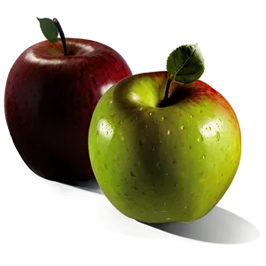 Apple Fruit Silhouette PNG 06262024