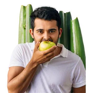 Apple In Mouth PNG Dns PNG