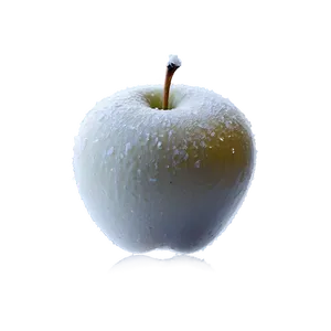 Apple In Snow PNG 06132024