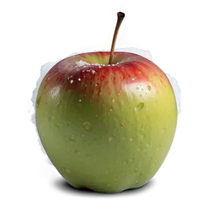 Apple In Snow PNG 06132024