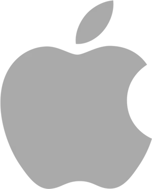 Apple Logo Blue Background