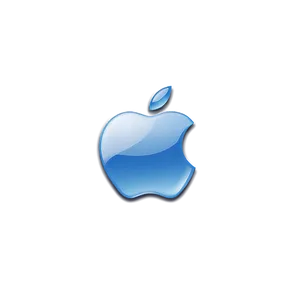 Apple Logo In Blue Theme Png Eed34 PNG image