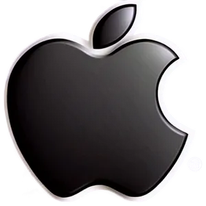 Apple Logo In Monochrome Png 70 PNG image