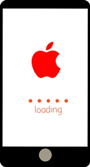 Apple Logo Loading Screeni Phone