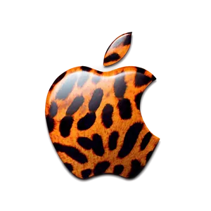 Apple Logo With Animal Print Png 05232024 PNG image