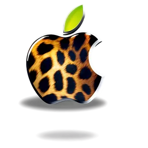Apple Logo With Animal Print Png Rym7 PNG image