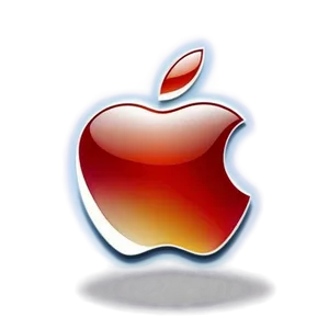 Apple Logo With Shadow Effect Png 1 PNG image