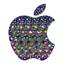 Apple Logo With Stars Png 05232024 PNG image