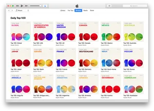 Apple Music Daily Top100 Playlists PNG