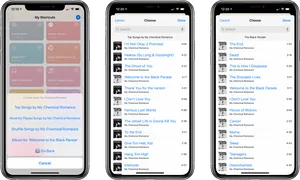 Apple Music Playlist Selection Screenshots PNG