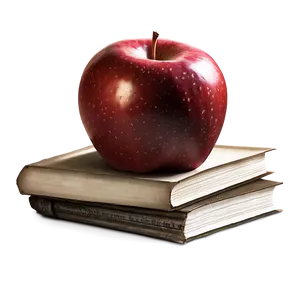 Apple On Book Clipart Png 14 PNG image