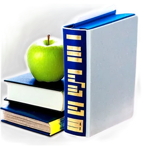 Apple On Books PNG Rij96 PNG