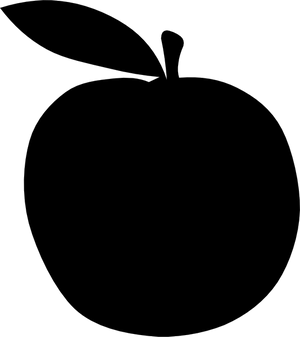 Apple Silhouette Graphic