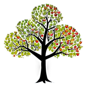 Apple Tree Silhouette Png 06132024 PNG image