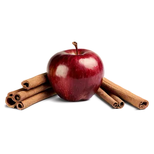 Apple With Cinnamon PNG 3