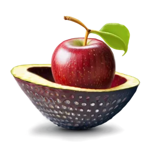 Apple With Face Clipart Png 06272024 PNG image