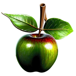 Apple With Leaf Png Gyj42 PNG image