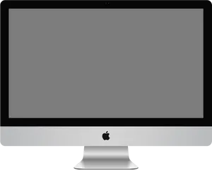 Applei Mac Monitor Front View PNG image