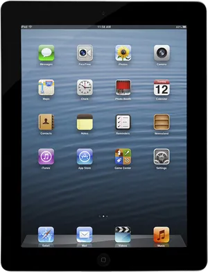 Applei Pad Home Screen Display