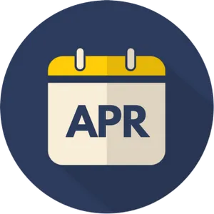 April Calendar Icon PNG image