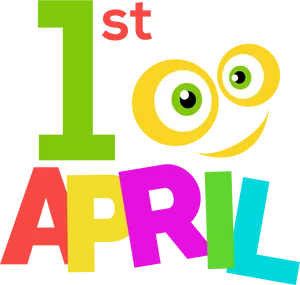 April Fools Day Celebration Graphic PNG image