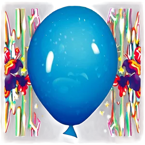 Aqua Blue Balloons PNG Lvr43