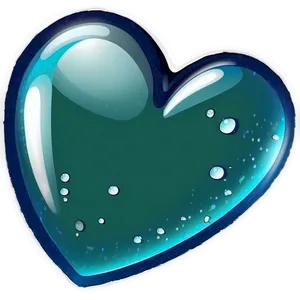 Aqua Blue Heart Emoji PNG 7 PNG