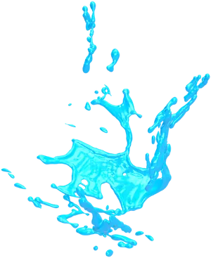Aqua Dynamic Splash PNG