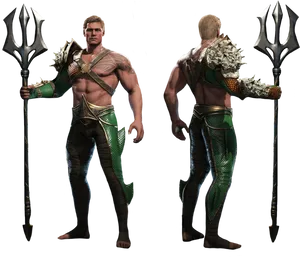 Aquaman_ Character_ Model PNG image