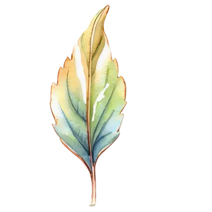 Aquarelle Leaves PNG 26